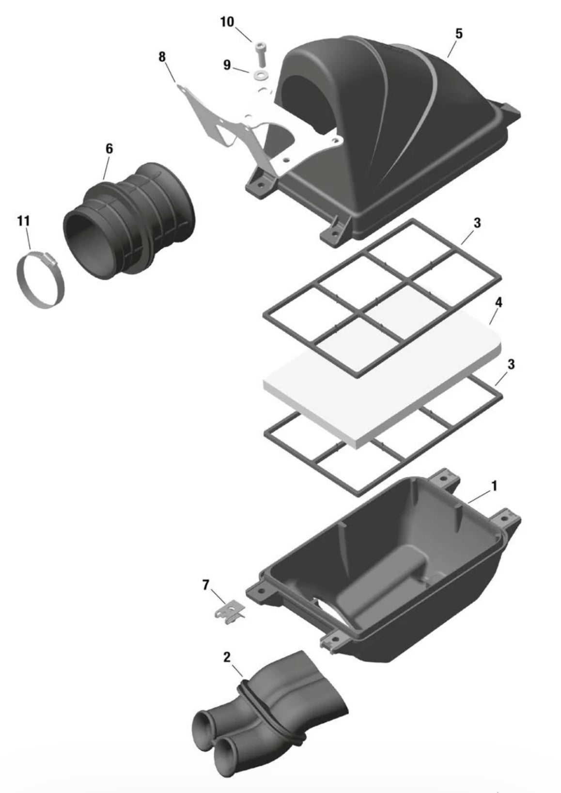 Rotax Max Hose Clip for Air Box